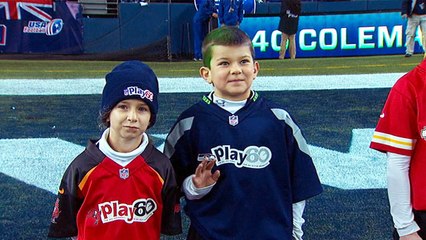 Youth athletes honored on field at Seahawks game