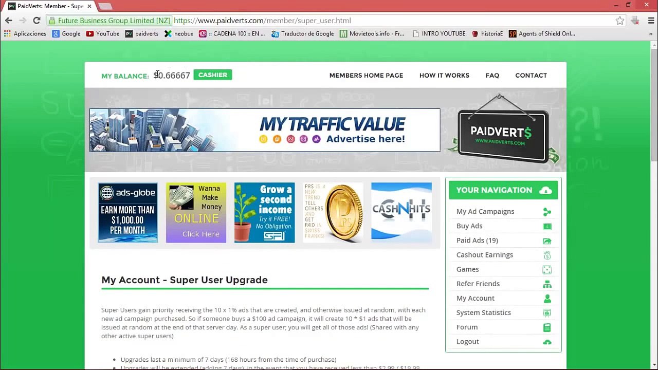 Paidverts- Ganar mas dinero- Paypal - Truco Paidverts - Parte 2