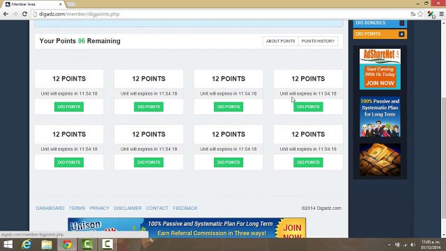 Digadz PTC parecida a PaidVerts 2015