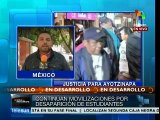 Continúan movilizaciones por caso Ayotzinapa en México