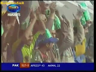 Shahid Afridi 103 vs India 7 SIXES! 1st test 2006