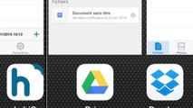 Dropbox, google Drive, hubiC, et OneDrive, Vos données dans votre poche.