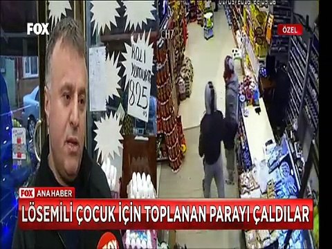 Vicdansızlar Lösemili çocuk için para toplanan bağış kutusunu çaldılar