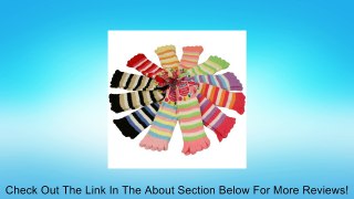 12 Pairs Winter Fuzzy Stripe Toes Warm Plush Thick Ankle Low Cut Ankle Socks Set Review