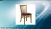 HERCULES Series Natural Wood Finished Vertical Slat Back Wooden Restaurant Chair Review