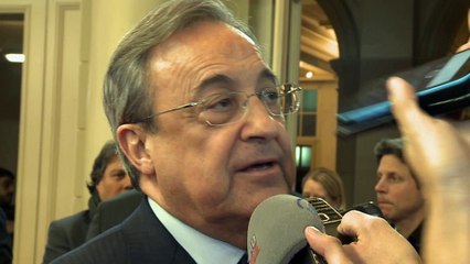 Florentino Pérez felicita a Cristiano Ronaldo