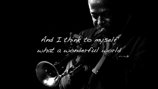 What a wonderful World Louis Armstrong piano instrumental lyrics - video dailymotion