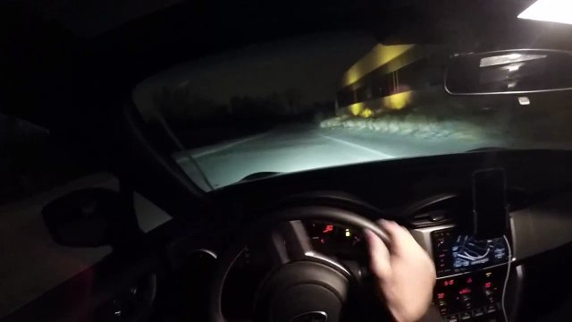 2014 Subaru BRZ Winter Snow Drifting at 3AM
