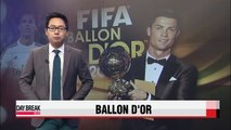 Cristiano Ronaldo wins 2014 Ballon D'or