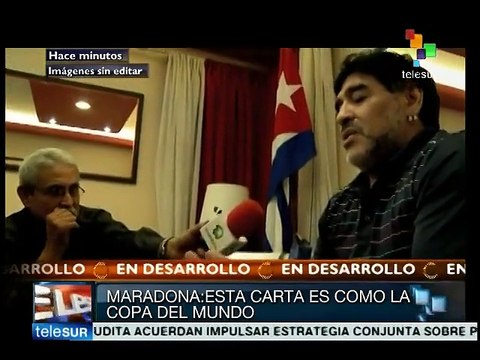 Fidel siempre está adelantado: Maradona
