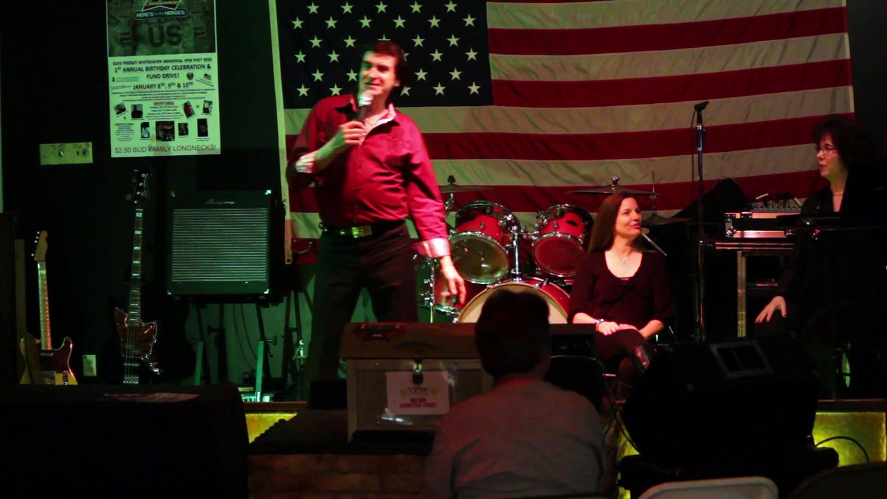 Gary Abbott sings 'Lawdy Miss Clawdy' Elvis Presley Memorial VFW 2015