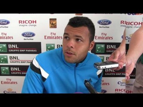 TENNIS - ATP - Rome - Tsonga : «C'est le tennis !»