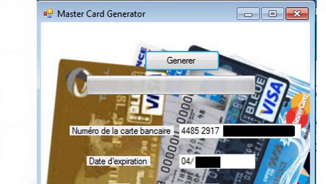 Generateur de carte bancaire [OK-PAYPAL]