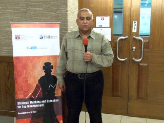 Workshop on Strategic Thinking & Execution for Top Management - Dec 9 to 11, 2014 - with the Indian School of Business - Video Testimonial