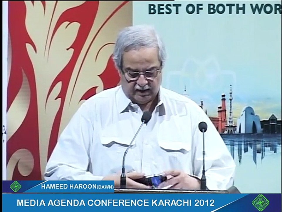 Media Agenda Conference 2012 (DAY 01) PART- 06(B) : Hamid Haroon