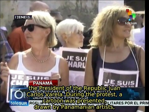 Panamanians pay tribute to victims of Charlie Hebdo terrorist attacks