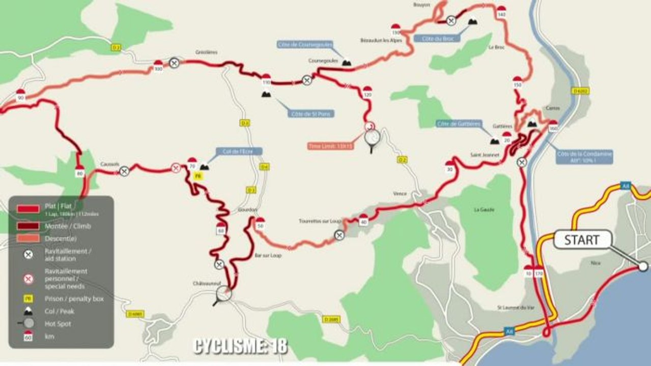 TRIATHLON - Nice : Le parcours 2014