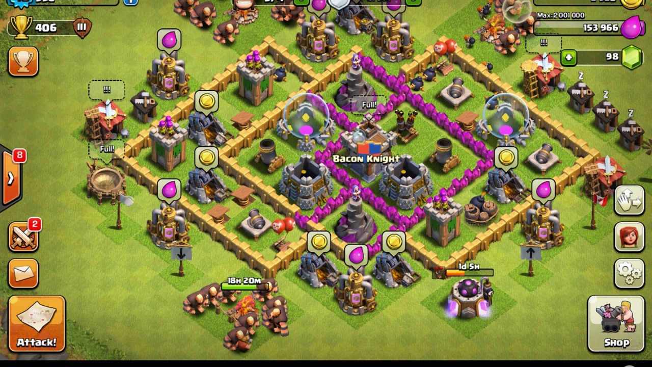 Clash of Clans War Versus King Hunt