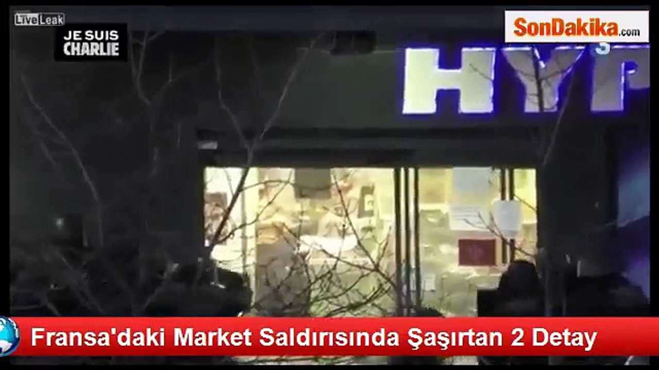 Fransa'daki Market Saldırısında Amedy Colibaly nin Vurulma Anı..