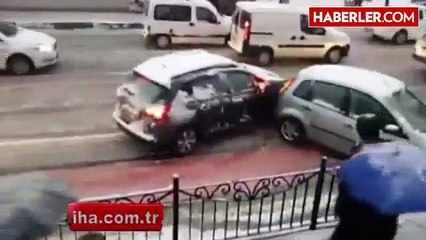 Kazayı Tempo Tutarak İzlediler!