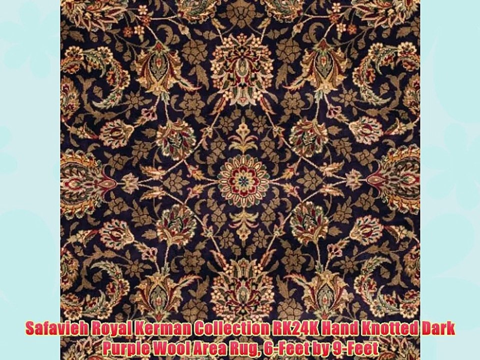 "Safavieh Royal Kerman Collection RK24K Hand Knotted Dark Purple Wool Area Rug 6-Feet by 9-Feet Click here http://www.amazon.com/gp/product/B006OILGB4?tag=daylitrends-20The handmade hand knotted construction adds durability to this rug ensuring it will be