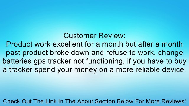 Mini Vehicle Realtime Tracker For GSM GPRS GPS Review