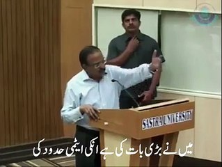 Indian National Security Advisor telling a story while spying in Pakistan