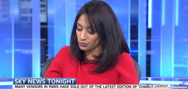 TV channel Sky News refuses to show front page of Charlie Hebdo