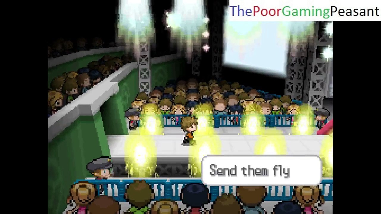 Pewter City Rock Type Pokemon Gym Leader Brock VS Ash In A Pokemon Volt White 2 Pokemon Battle