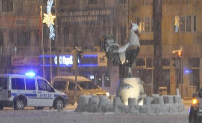 Denizli'de Kar Yağışı Etkili Oldu