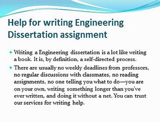 Engineering Dissertation help