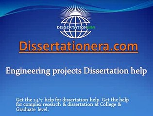 Engineering projects Dissertation help