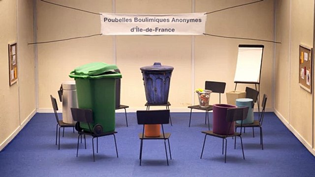 Ailleurs Exactement pour Conseil régional Ile-de-France - organisme public, Poubelles boulimiques anonymes - novembre 2013 - cantine
