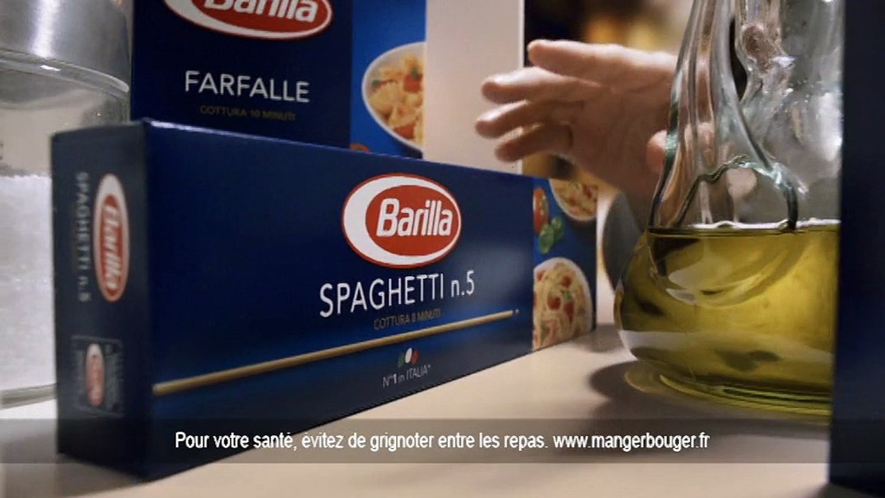 Barilla - pâtes et sauces, "Une histoire d'amour à l'italienne" - octobre 2012 - spaghetti, pesto alla genovese