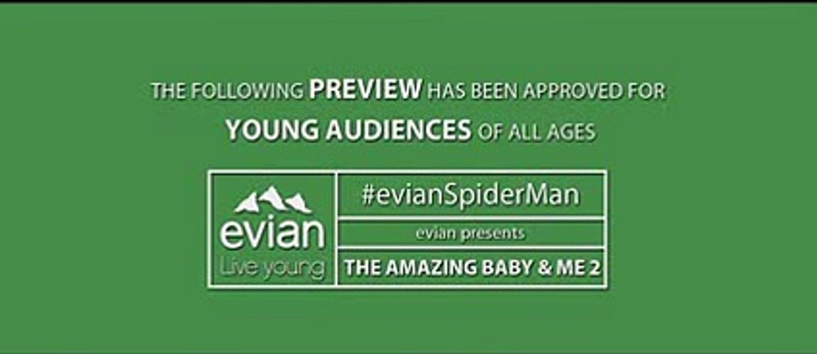 BETC Paris pour Evian (Danone) - eau minérale, "The amazing baby & me 2, avec Spiderman" - mars 2014 - trailer