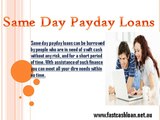 Same Day Payday Loans- Obtain Feasible Financial Aid To Meet Cash Woes