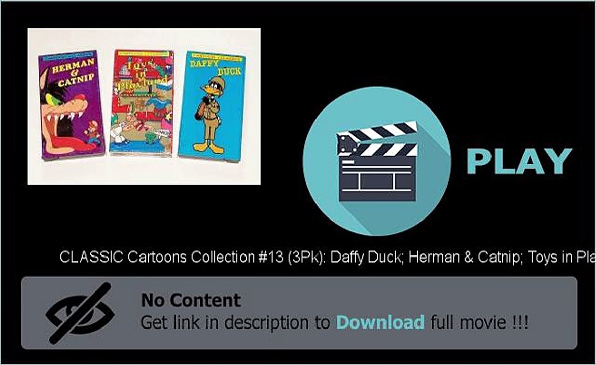 CLASSIC Cartoons Collection #13 (3Pk): Daffy Duck; Herman & Catnip; Toys in Playland Movie File