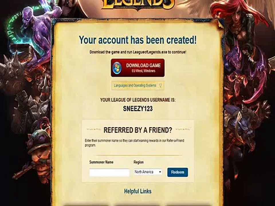 League of legends account