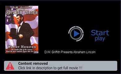 How To Download D.W. Griffith Presents Abraham Lincoln Movie