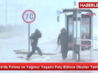 Antalya'da Fırtına ve Yağmur Yaşamı Felç Etti, Okullar Tatil Edildi (2)
