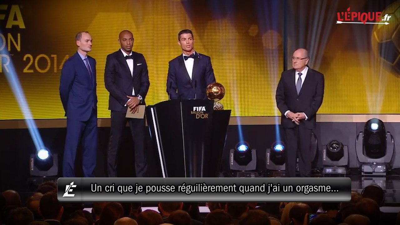 Ballon d'Or : Cristiano Ronaldo explique son cri de joie !