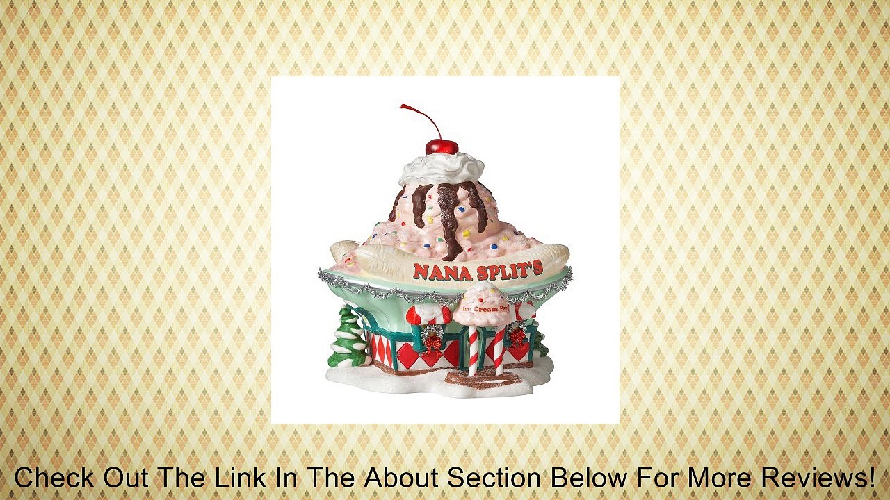 Department 56 North Pole Series Village Nana Split's Ice Cream Parlor Lit House, 7.87-Inch Review
