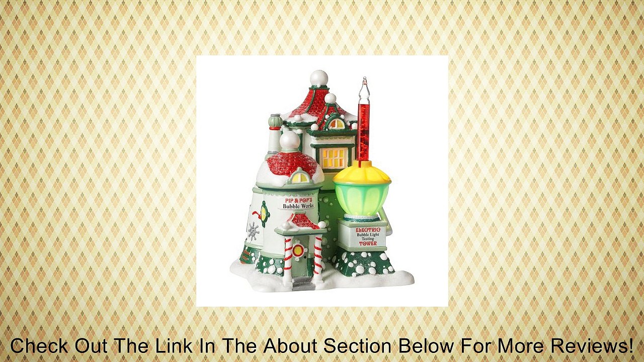 Department 56 North Pole Series Village Pip and Pop's Bubble Works Lit House, 6.89-Inch Review