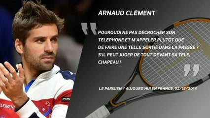 TENNIS - COUPE DAVIS - Clément ne comprend pas Noah