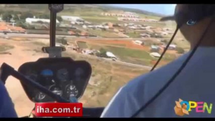 Helikopter Yere Böyle Çakıldı!