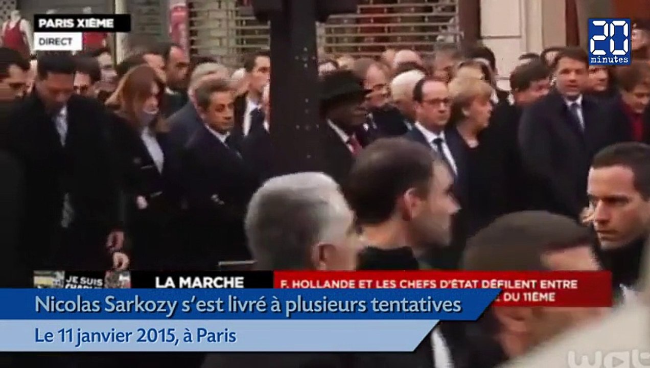 Comment Sarkozy s'est incrusté au premier rang de la marche de 11 janvier 2015