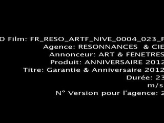 Art & Fenêtres - fourniture et pose de menuiseries et fenêtres, "L'art d'être unique, avec Julien Courbet, sous-titré" - février 2012