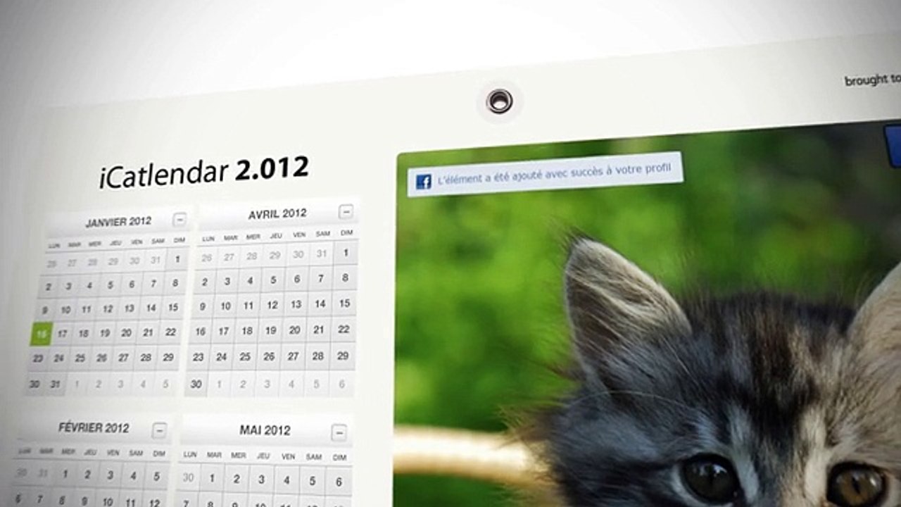 Business Lab - agence de communication, "Voeux 2012, L'ICatlendar" - janvier 2012