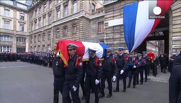 France remembers the officers who died in the Paris attacks