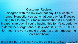 Rosallini Packed 4 In 1 Facial DIY Mask Bowl Brush Spoon Tools Set Blue Review